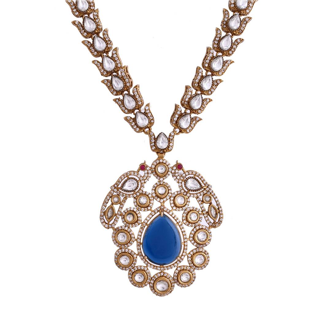 Kundan Opulence Noor Mahal Kundan Necklace Set : 8905124548907