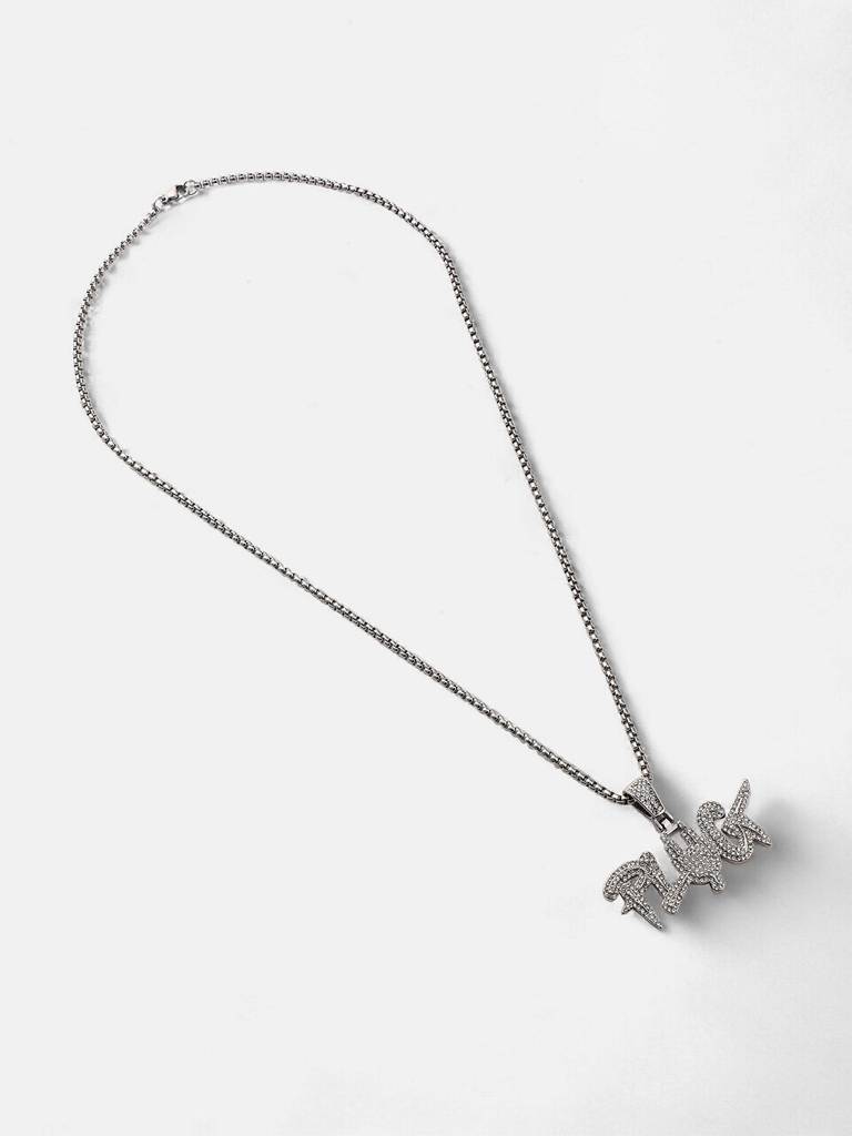 Men'S The Plug Pendant Necklace - Metallic Silver : FAPD1103