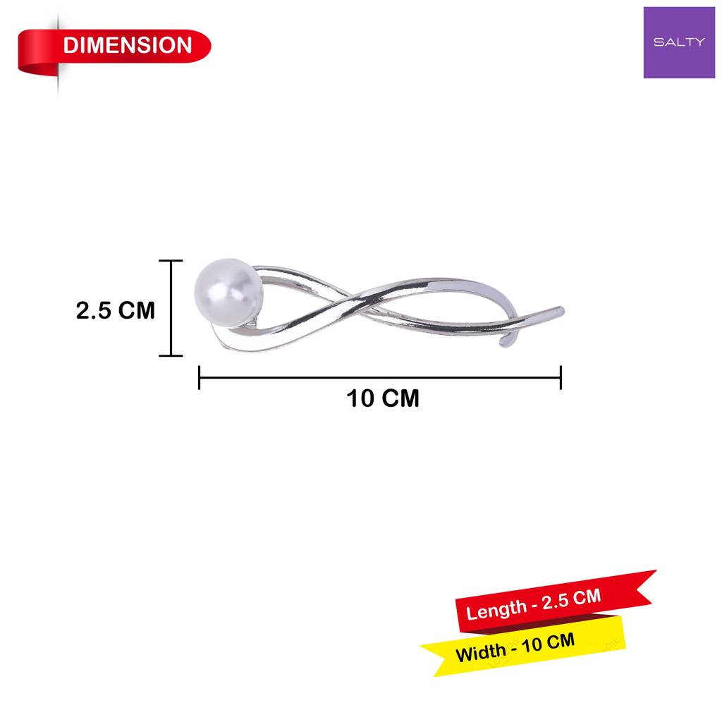 Ivory Drop Silver Clip : HX-HP-S-0054-S