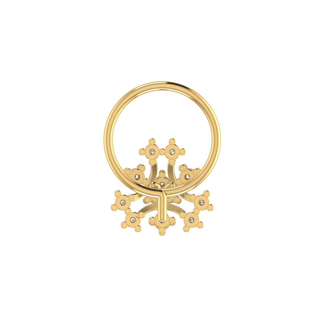 Avsar 9K Bis Hallmarked | Nosepin For Women/Girls |  Avno166 : AVNO166YC