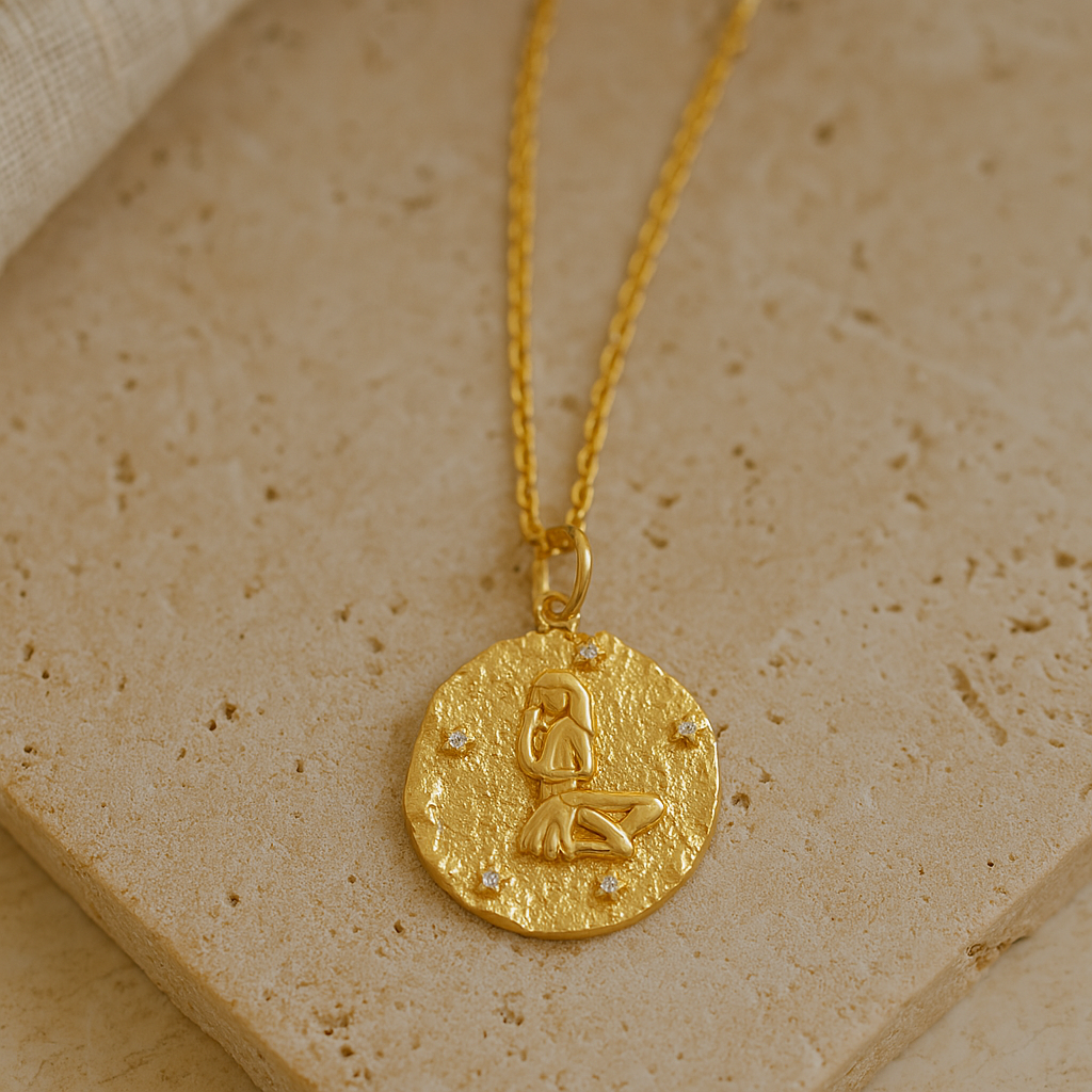 Virgo Zodiac Necklace : NEC_VIRGOZO_S_1171