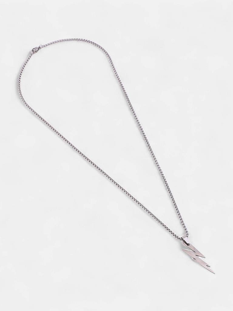 Men'S The Thunder Pendant Necklace - Metallic Silver : FAPD1288
