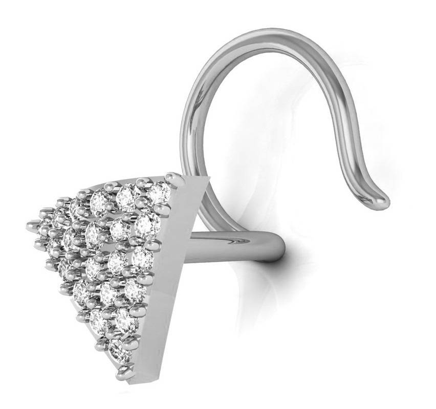 Avsar 9K Bis Hallmarked | Nosepin For Women/Girls |  Avno016 : AVNO016WC