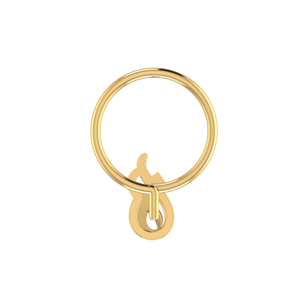 Avsar 9K Bis Hallmarked | Nosepin For Women/Girls |  Avno314 : AVNO314YC