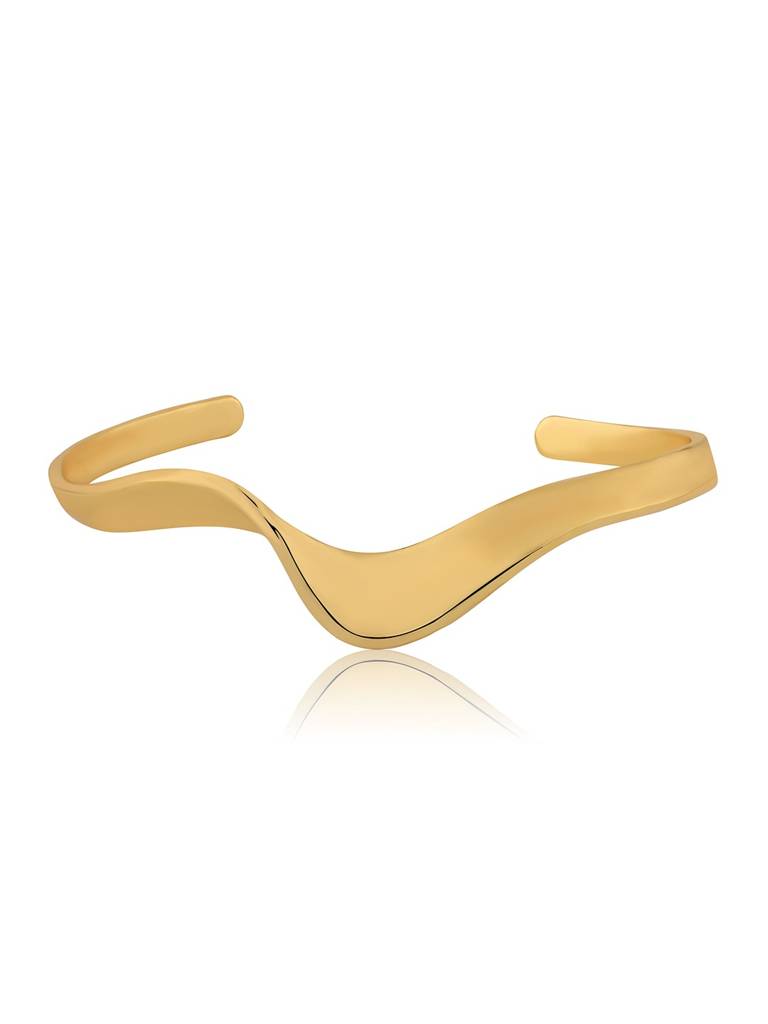 Flow Tide Ribbon Cuff Adjustable Bracelet : 8905124576757