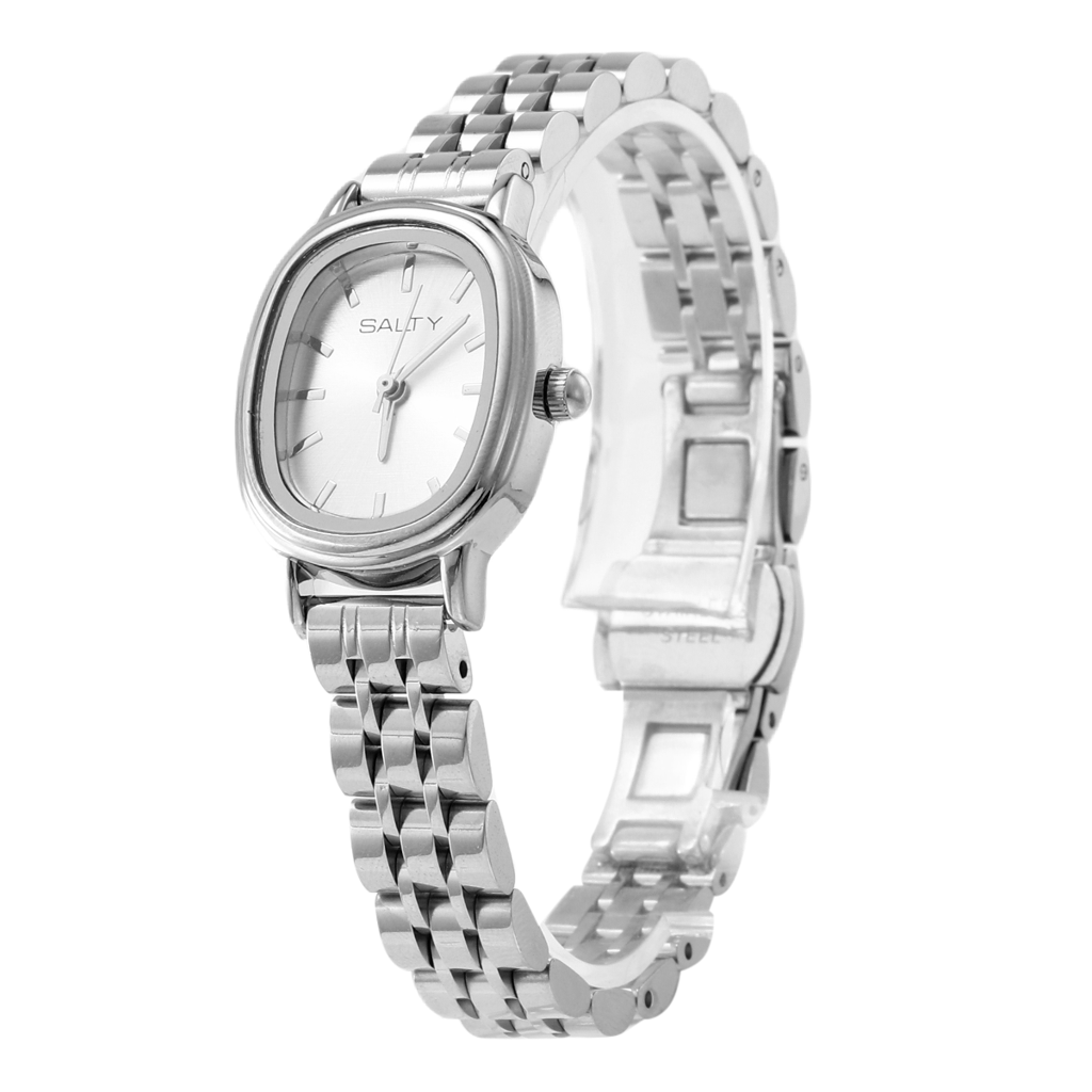 Snow Dial Timeless Watch : WT-S-0009-S-WH