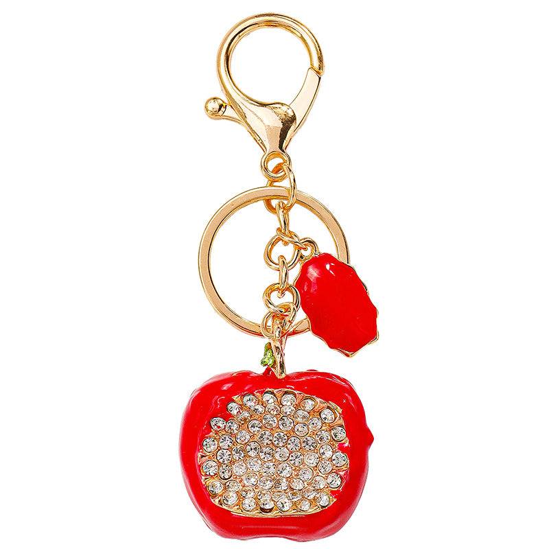Apple Bag Charm For Girls : C-BG-0052-G-RD