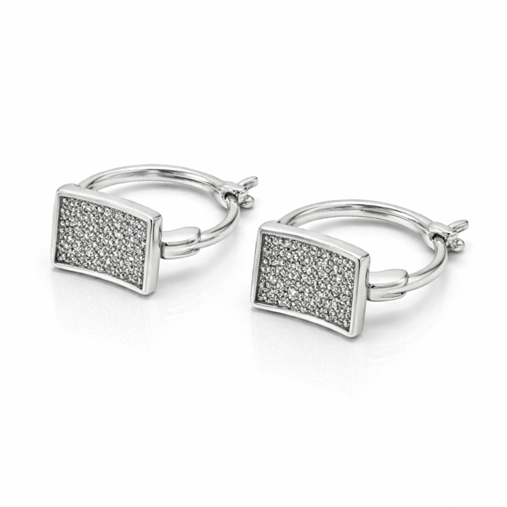 Soft Shine 925 Silver Earrings : RER-120012