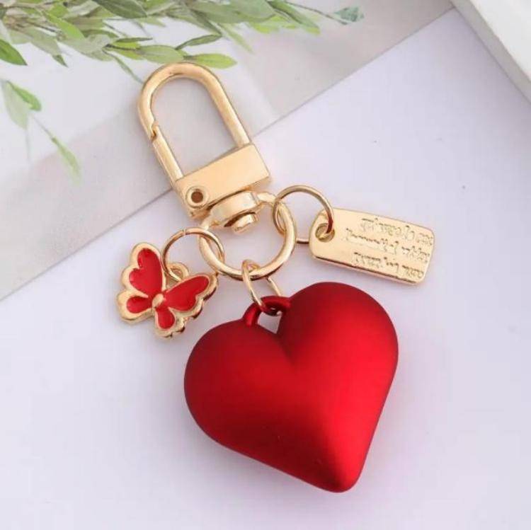The Red Heart Tote Bag Charm : C-BG-0069-G-RD