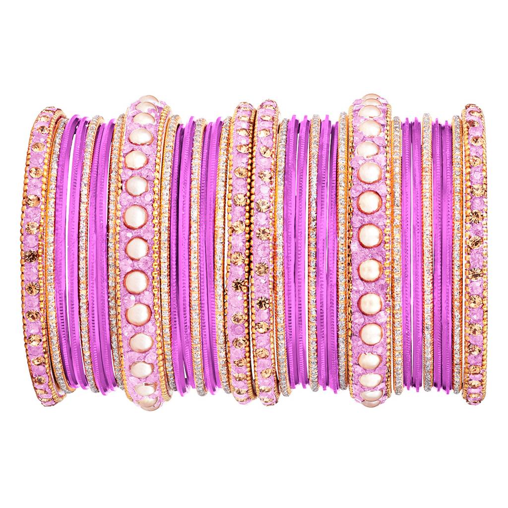 Metal Chuda Bangle Set For Women Wedding Bridal Indian Traditional Ethnic Jewellery : PF51B42PK
