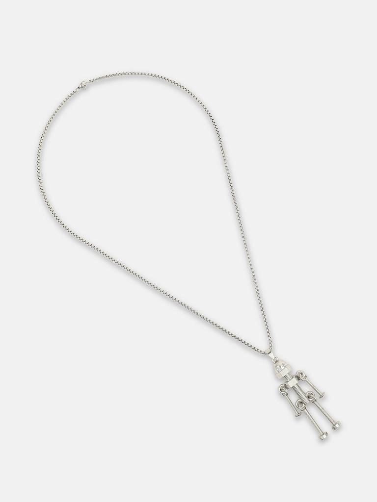 Men'S The Cyberon Pendant Necklace - Metallic Silver : FAPD1169