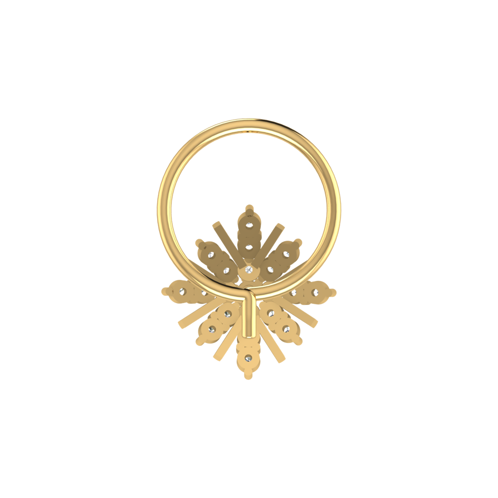 Avsar 9K Bis Hallmarked | Nosepin For Women/Girls |  Avno137 : AVNO137YC