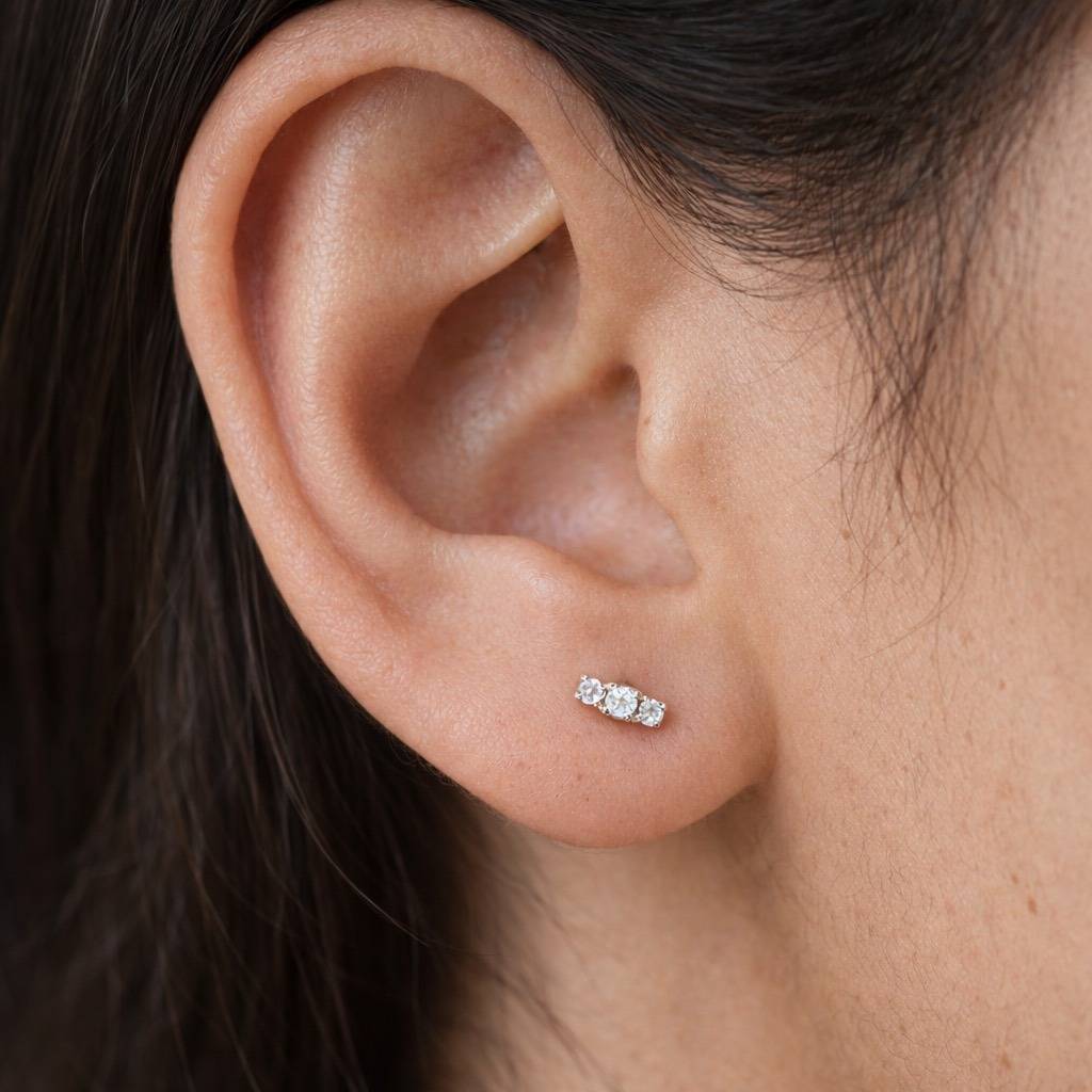 Petite Diamond Line Studs : Petite-Diamond-Line-Studs-GV