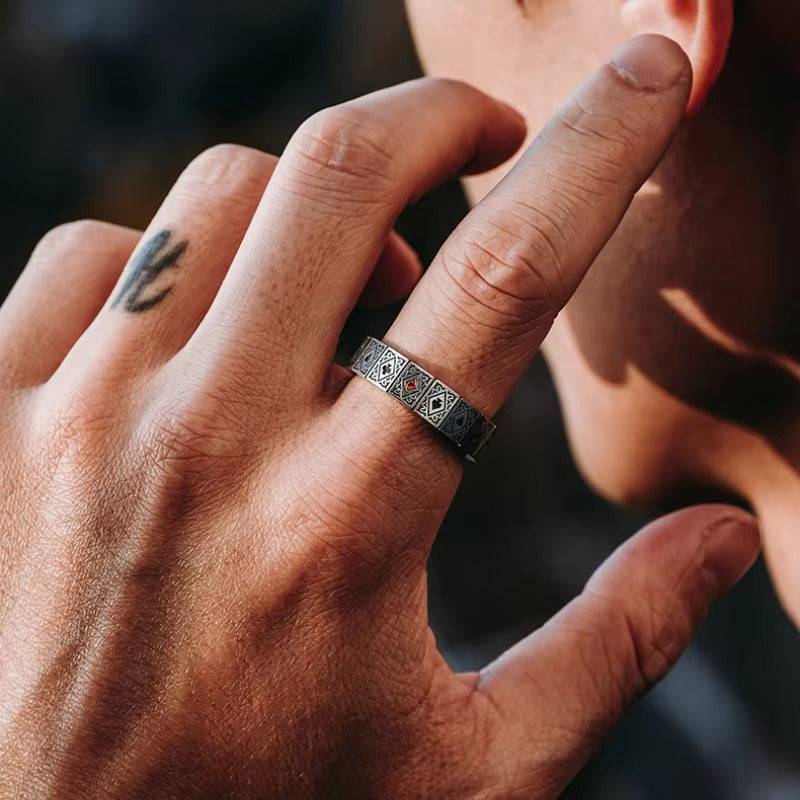 Cardinal Elegance Ring : MR1S0960-S-BLK