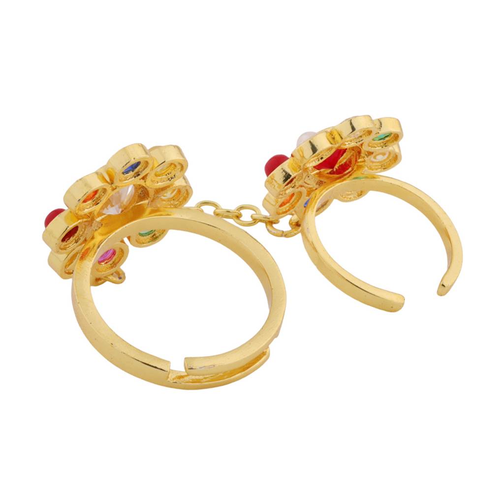 Navratna Galaxy Of Gems Knuckle Ring : 8905124570717