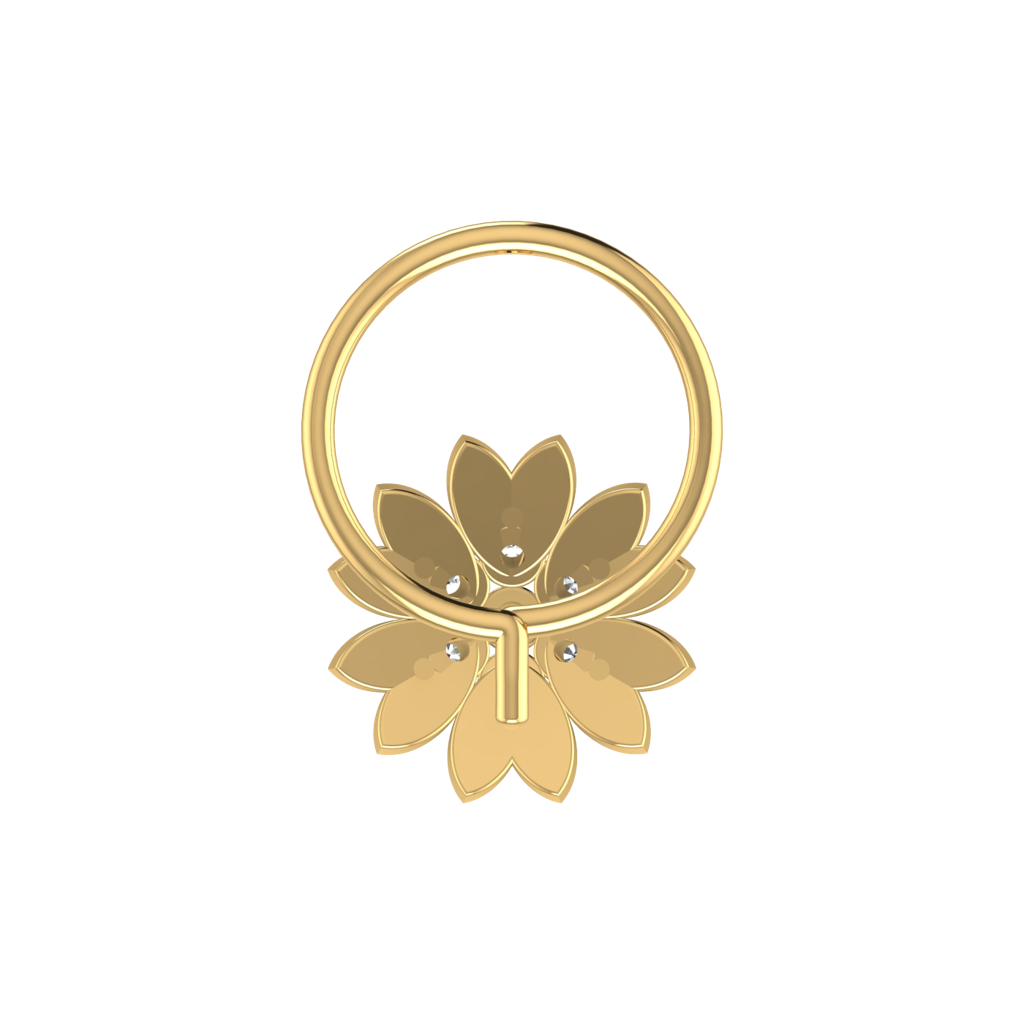 Avsar 9K Bis Hallmarked | Nosepin For Women/Girls |  Avno152 : AVNO152YC