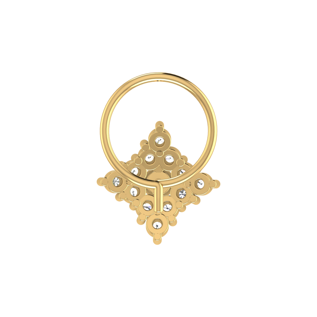 Avsar 9K Bis Hallmarked | Nosepin For Women/Girls |  Avno099 : AVNO099YC