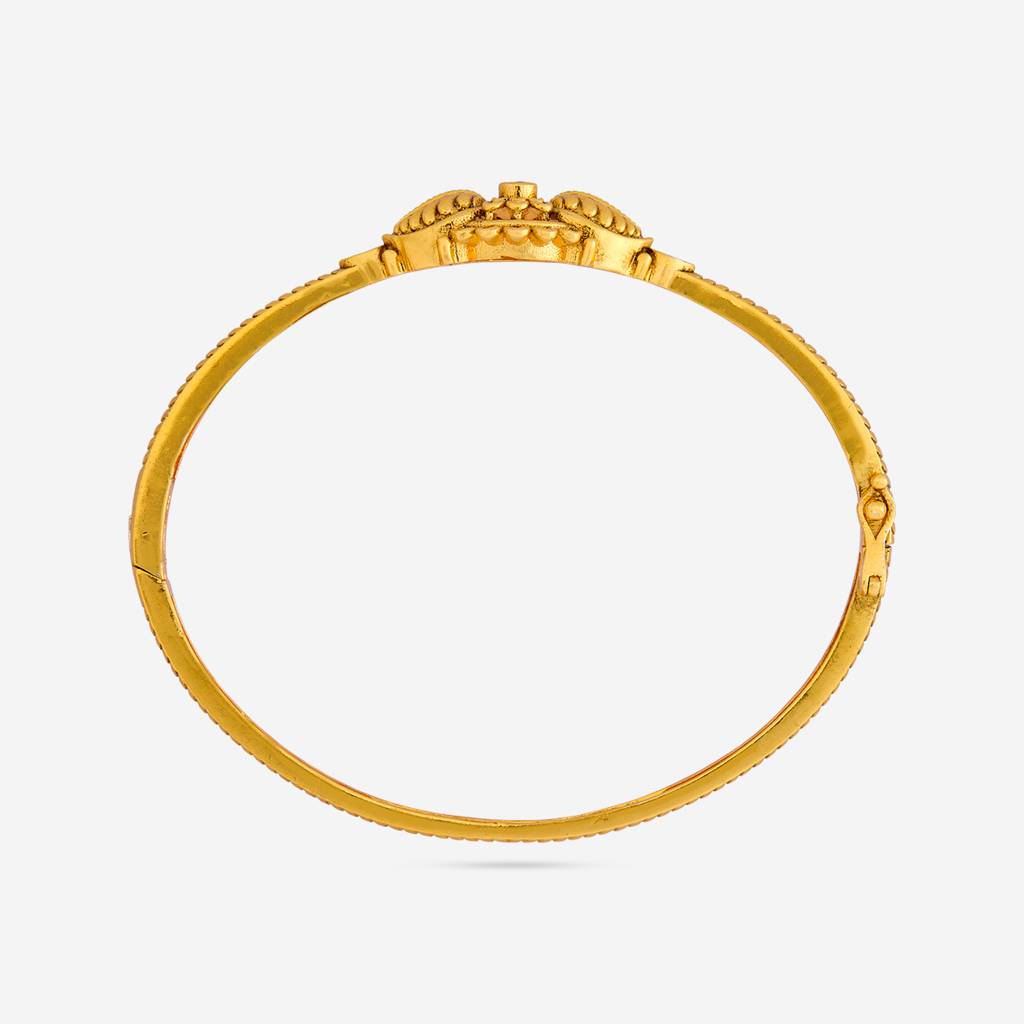 Ruby Gold - Plated Festive Antique Kada - 457606 : 457606