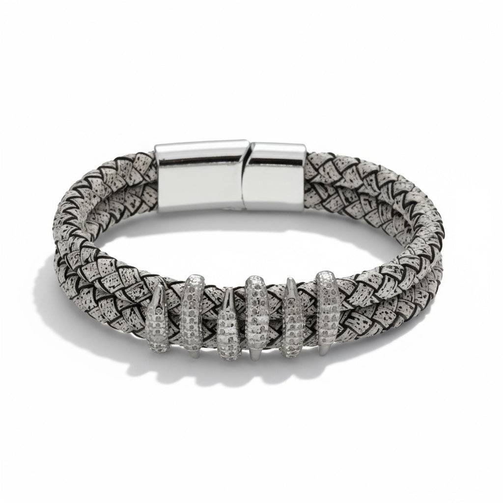 Animal Print Clawed Bracelet : MB1S1010-S-GY
