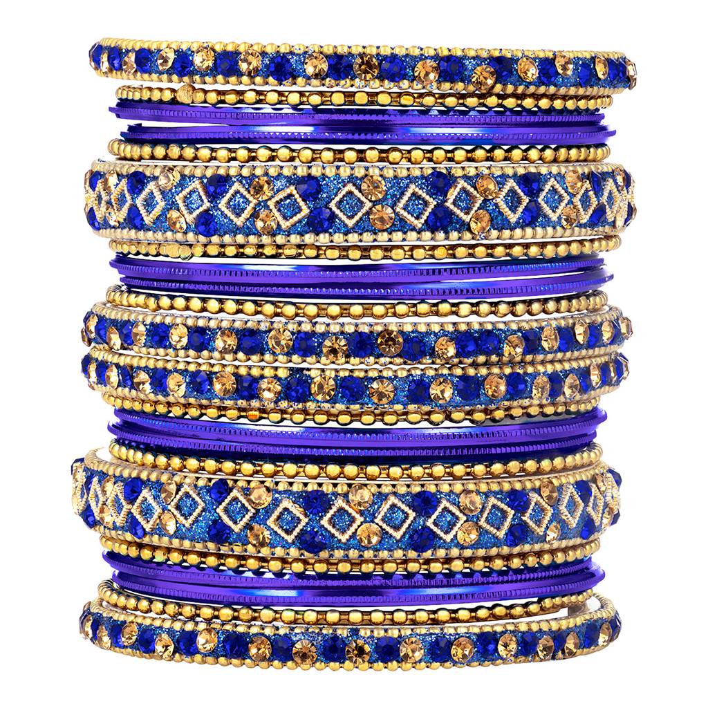 Metal Chuda Bangle Set Navratri Gift For Women Indian Traditional Ethnic Jewellery : PF51B40B