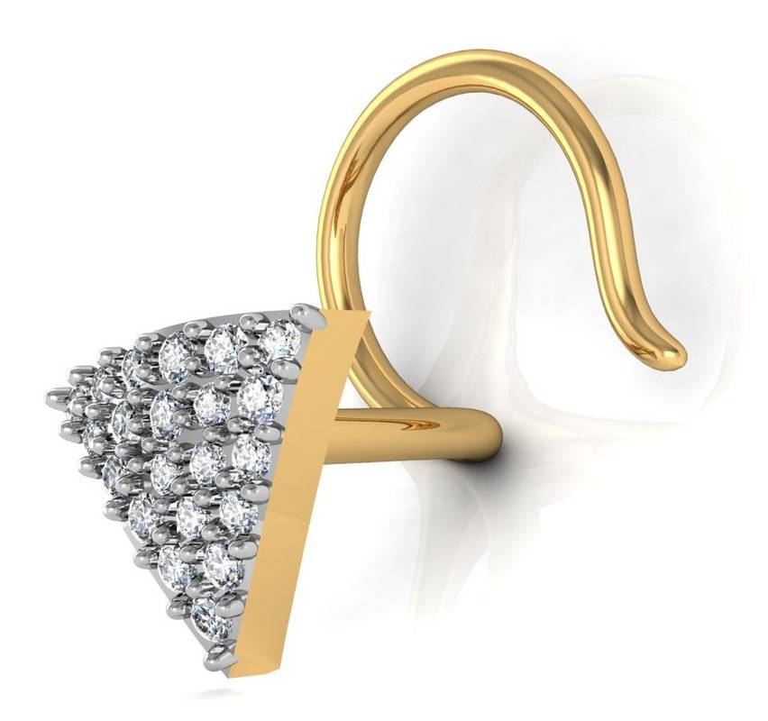 Avsar 9K Bis Hallmarked | Nosepin For Women/Girls |  Avno016 : AVNO016YC