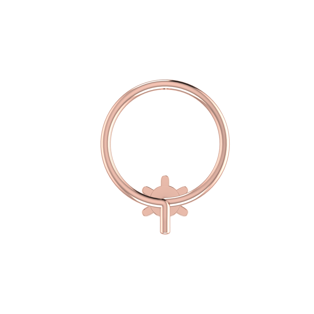 Avsar 9K Bis Hallmarked | Nosepin For Women/Girls |  Avno090 : AVNO090PC