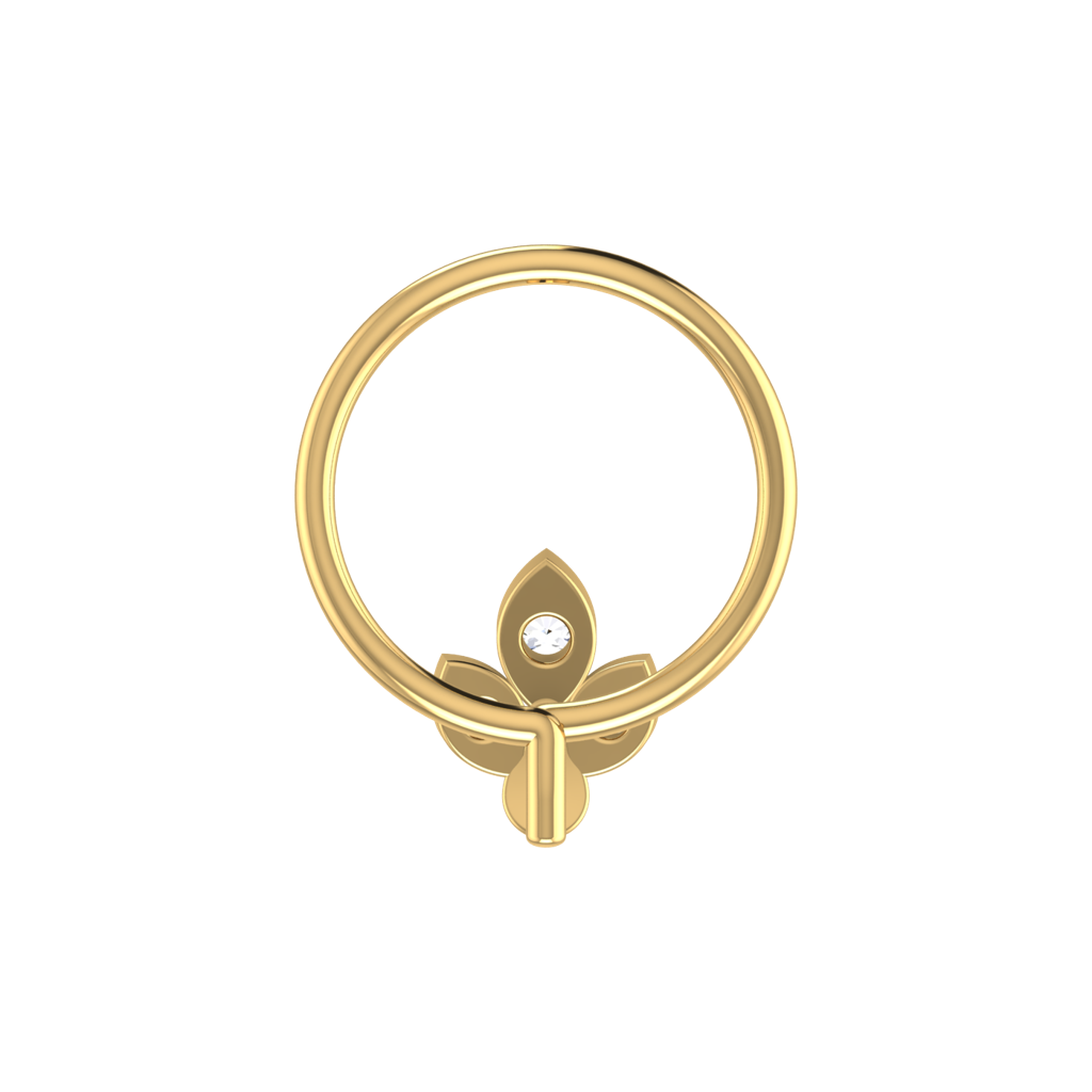 Avsar 9K Bis Hallmarked | Nosepin For Women/Girls |  Avno328 : AVNO328YC