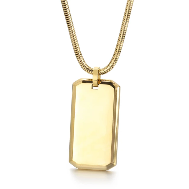 Trendy Titan Dog-Tag Chain : MN1S0445