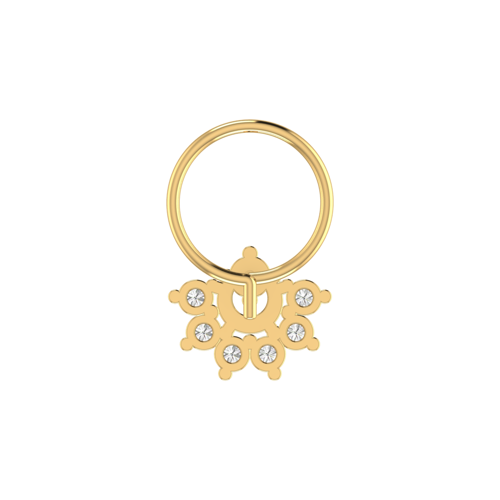 Avsar 9K Bis Hallmarked | Nosepin For Women/Girls |  Avno273 : AVNO273YC