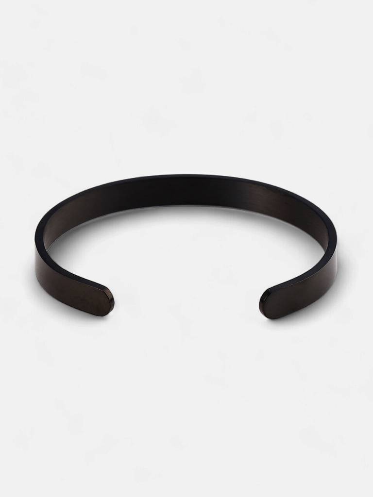 Men'S The Minimal Cuff Bracelet - Onyx Black : FABR1117