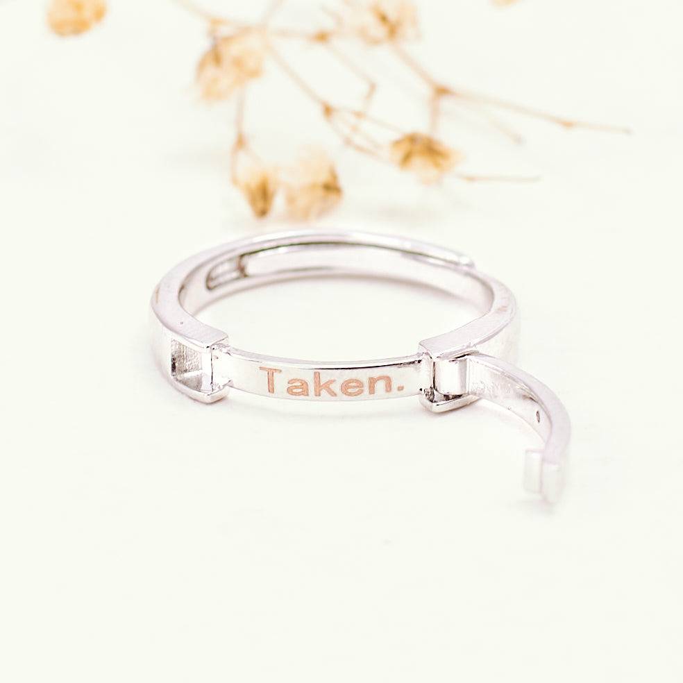 Taken Coded Couple Rings : RC24390-S-TKN