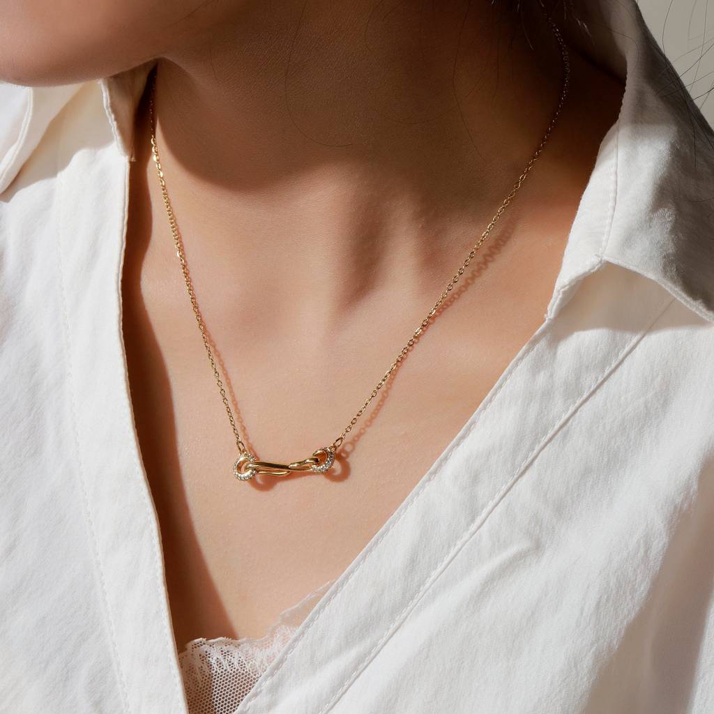 Knottica Golden Necklace : NS14492-G