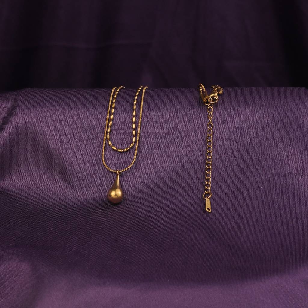 Falling For You Layered Necklace : NS14465-G