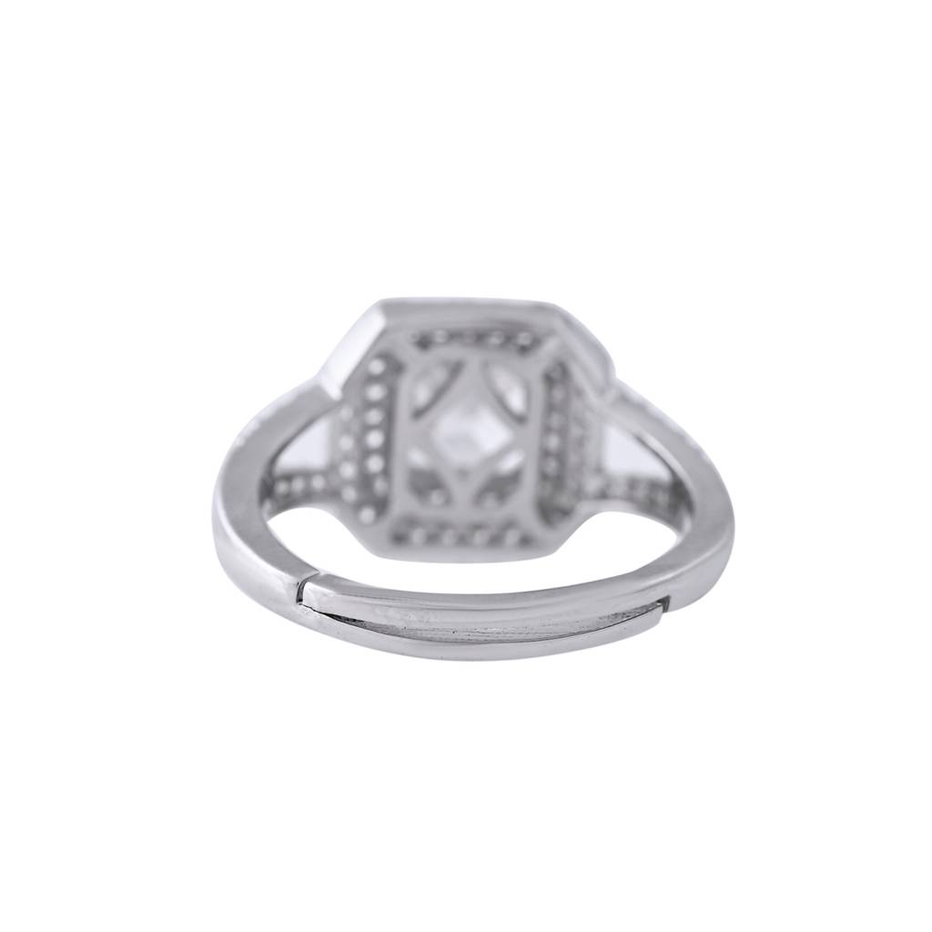 Sparkling Elegance Infinity American Diamond Solitaire Ring : 8905124553284