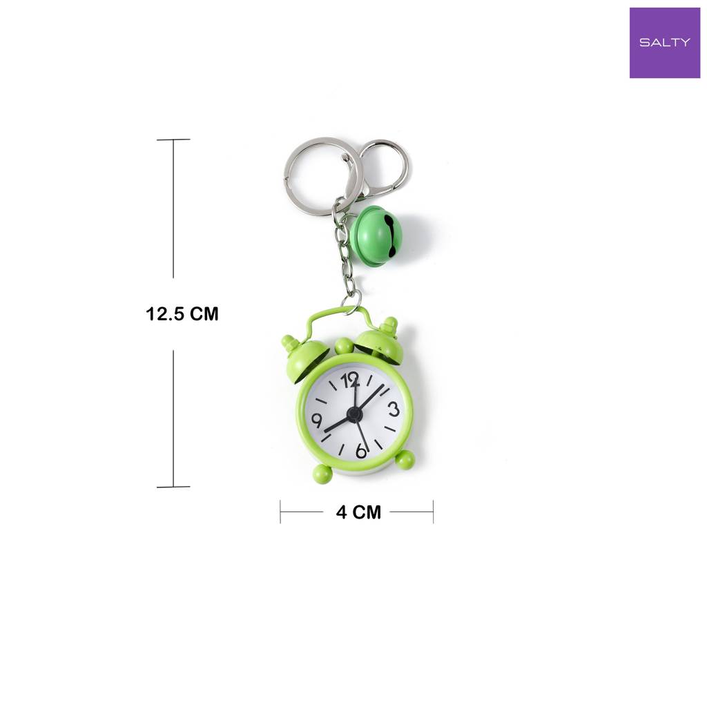 Mini Alarm Clock Bag Charm : C-BG-0097-GR