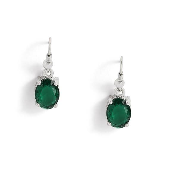 Sleek Ad Oval Pendant Set In Rhodium– Office & Daily Wear : AD-859-IRGNPDER
