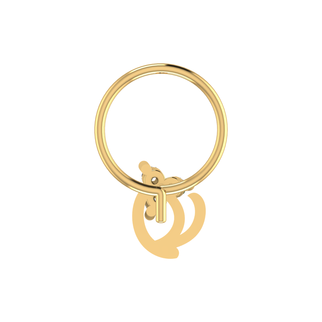 Avsar 9K Bis Hallmarked | Nosepin For Women/Girls |  Avno316 : AVNO316YC