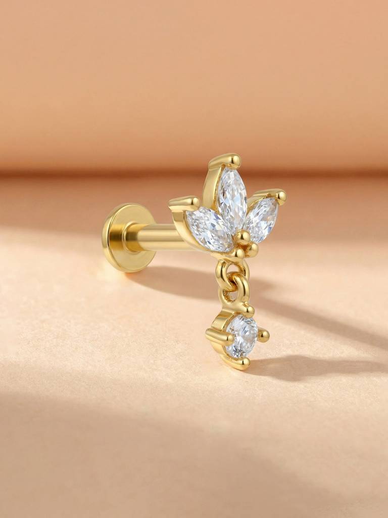 Marquise Bloom Nose Pin : EONP4030