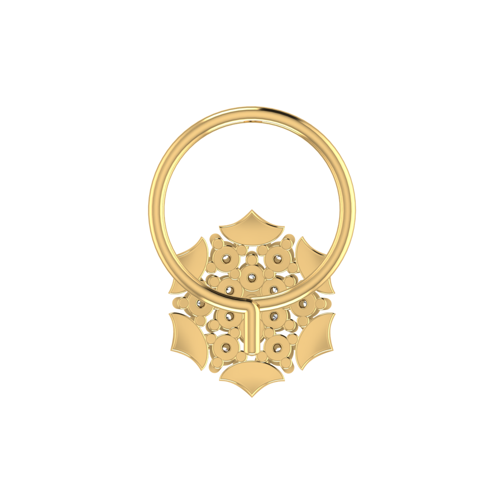 Avsar 9K Bis Hallmarked | Nosepin For Women/Girls |  Avno184 : AVNO184YC