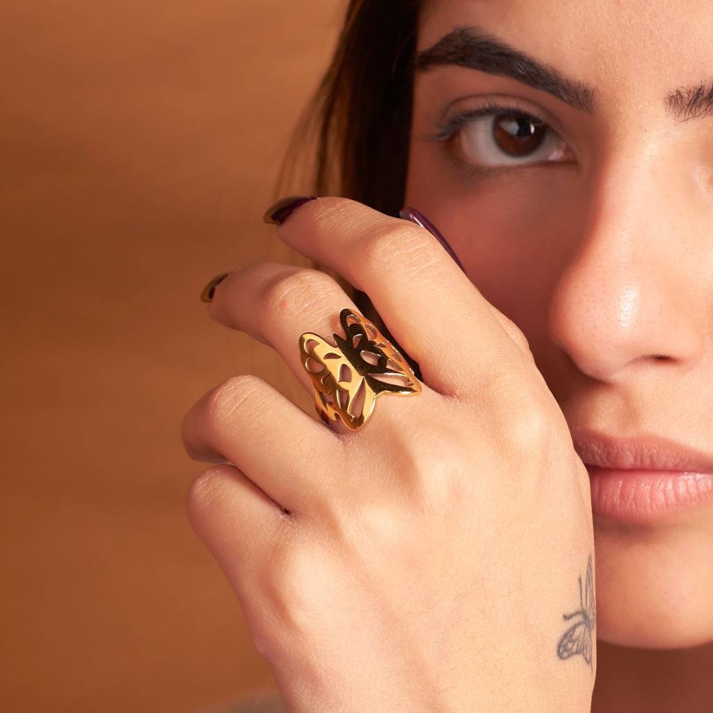 Butterfly Bliss Ring : RS12716-17