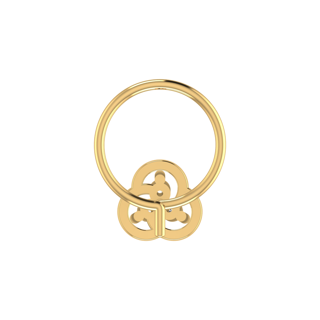 Avsar 9K Bis Hallmarked | Nosepin For Women/Girls |  Avno313 : AVNO313YC