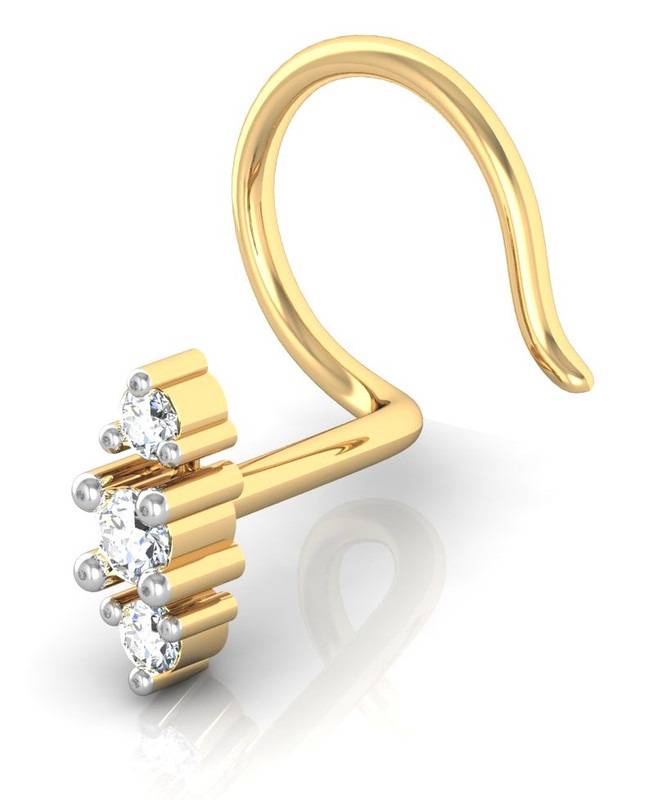 Avsar 9K Bis Hallmarked | Nosepin For Women/Girls |  Avno012 : AVNO012YC