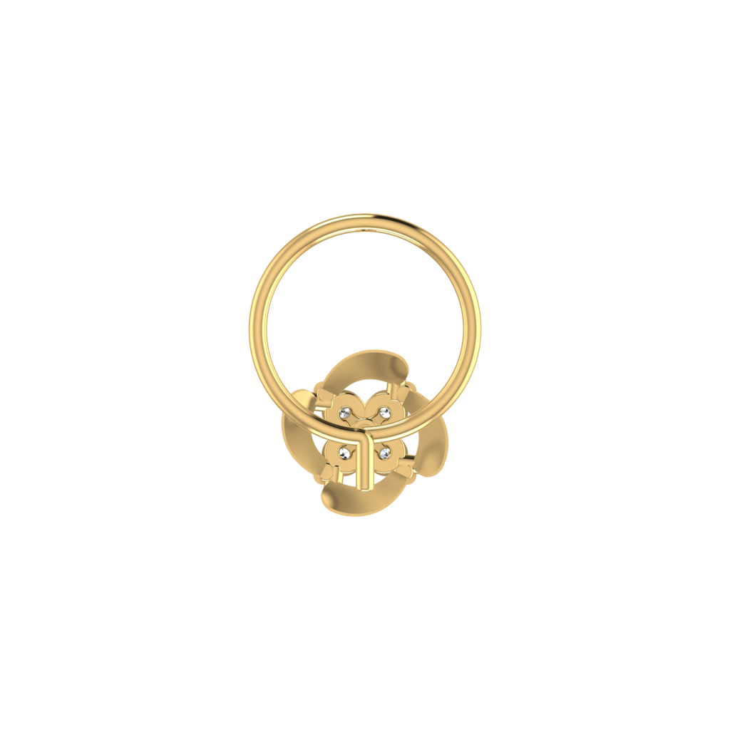 Avsar 9K Bis Hallmarked | Nosepin For Women/Girls |  Avno338 : AVNO338YC