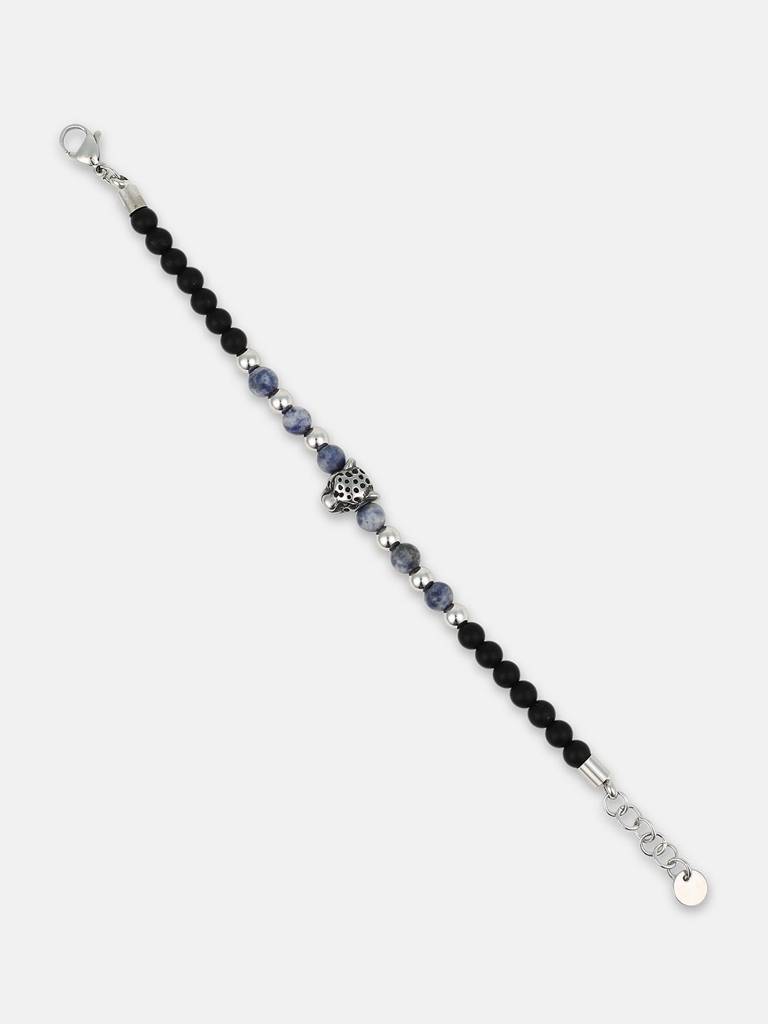 Men'S The Pantha Beaded Bracelet - Navy Blue : FABR1238