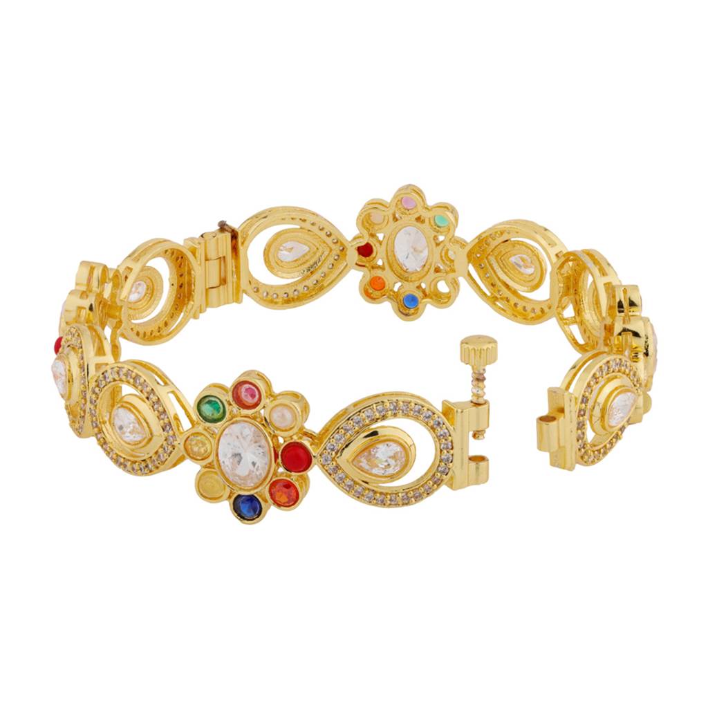 Navratna Liquid Radiance Hinge Bangle : 8905124570939