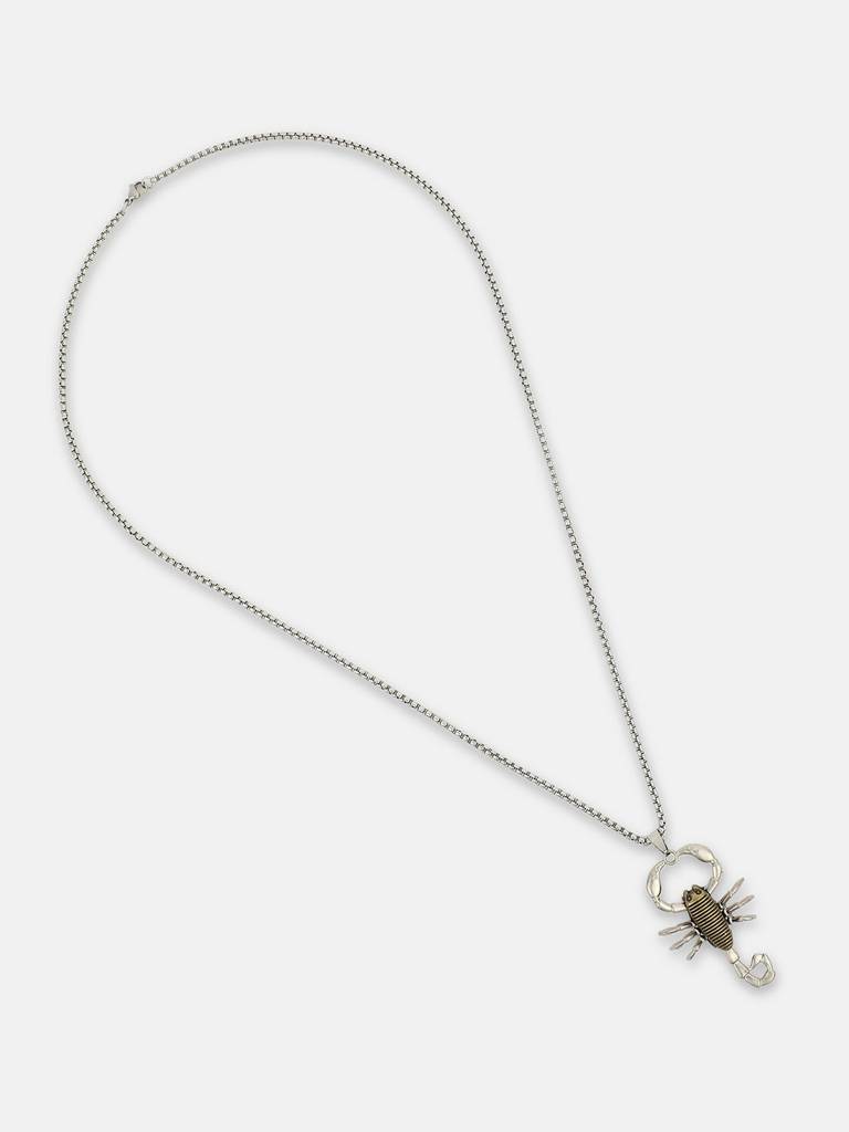 Men'S The Scorpio Pendant Necklace - Metallic Silver : FAPD1148