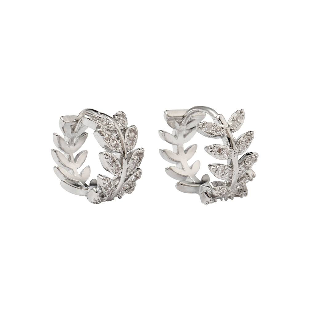 Anwen Floral Crystal Earring : ES13972-S