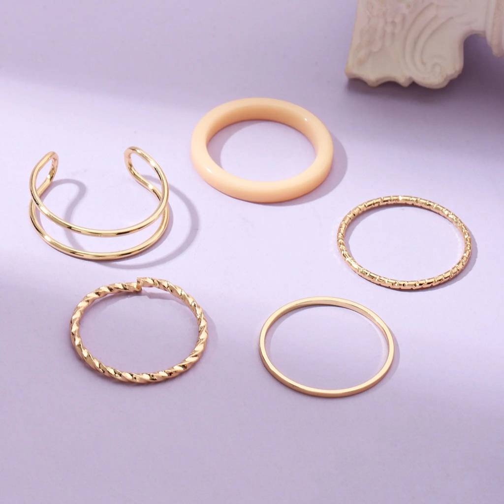 Set Of 5 Dynamo Duos Rings : RC52861