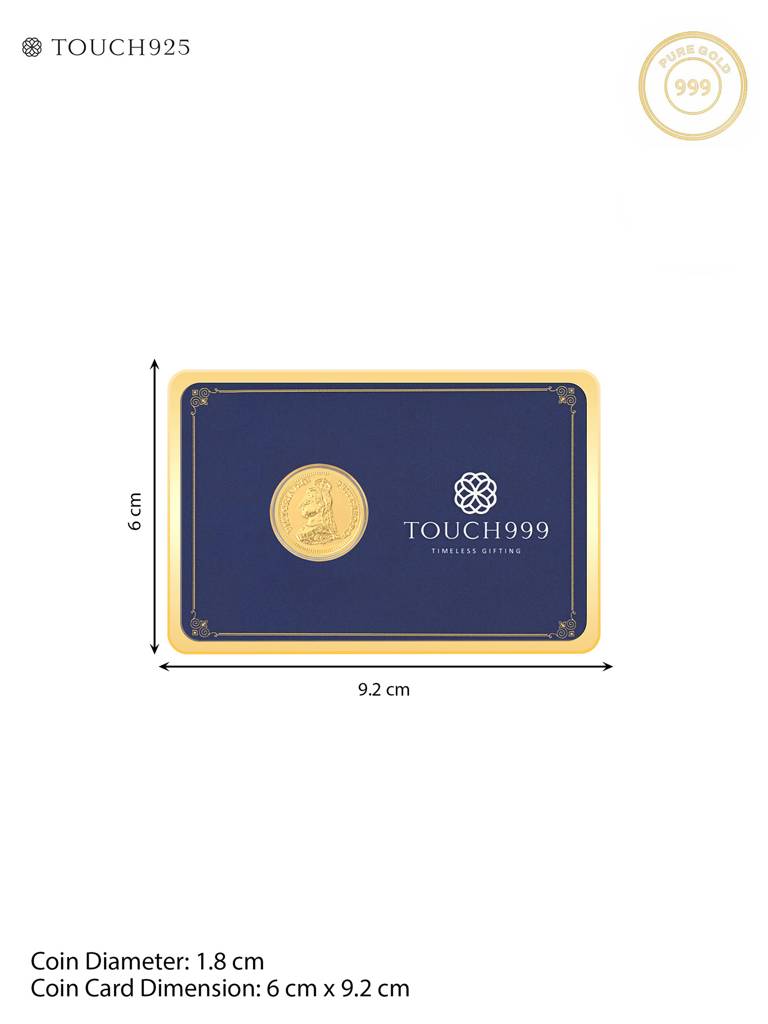 24K Pure 50 Mg Queen Victoria Gold Coin : NTGC23