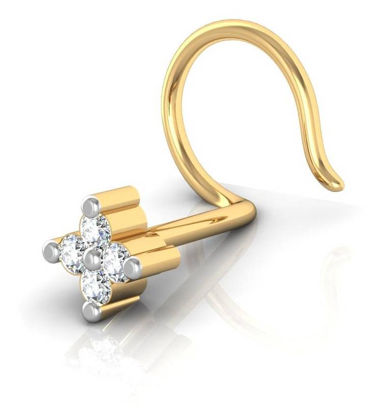 Avsar 9K Bis Hallmarked | Nosepin For Women/Girls |  Avno004 : AVNO004YC